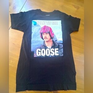 NWOT Graphic Tee with 'Talk to Me Goose' Print